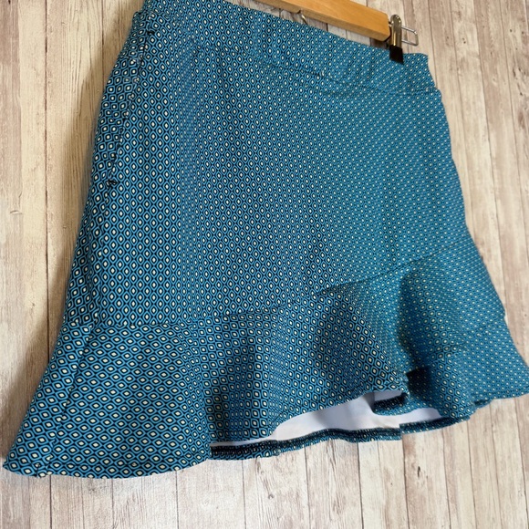 Lady Hagen Navette Blue Overlap Ruffle Golf Pickleball Skort XS - Picture 3 of 8
